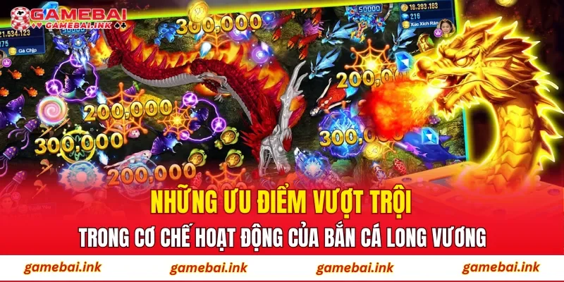 Những ưu điểm vượt trội trong cơ chế hoạt động của Bắn Cá Long Vương